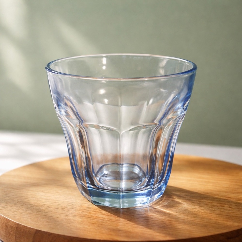 Rare Vintage Pasabahce Blue Glasses - Set of 2 - Two Droplet Logo - 1960s Turkey - Picture 2 of 6